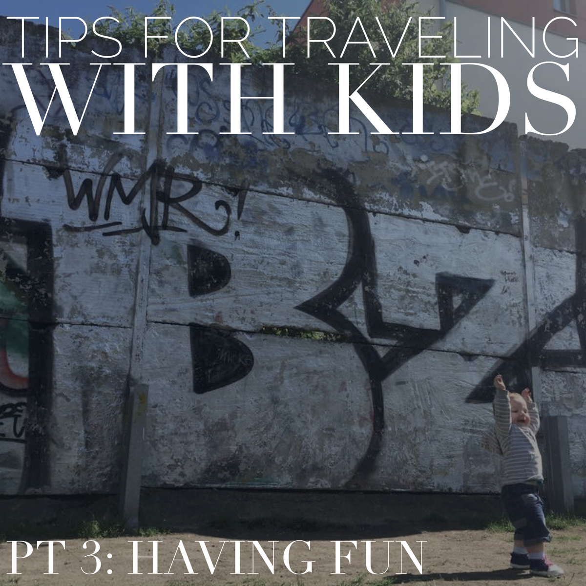 traveling with kids having fun