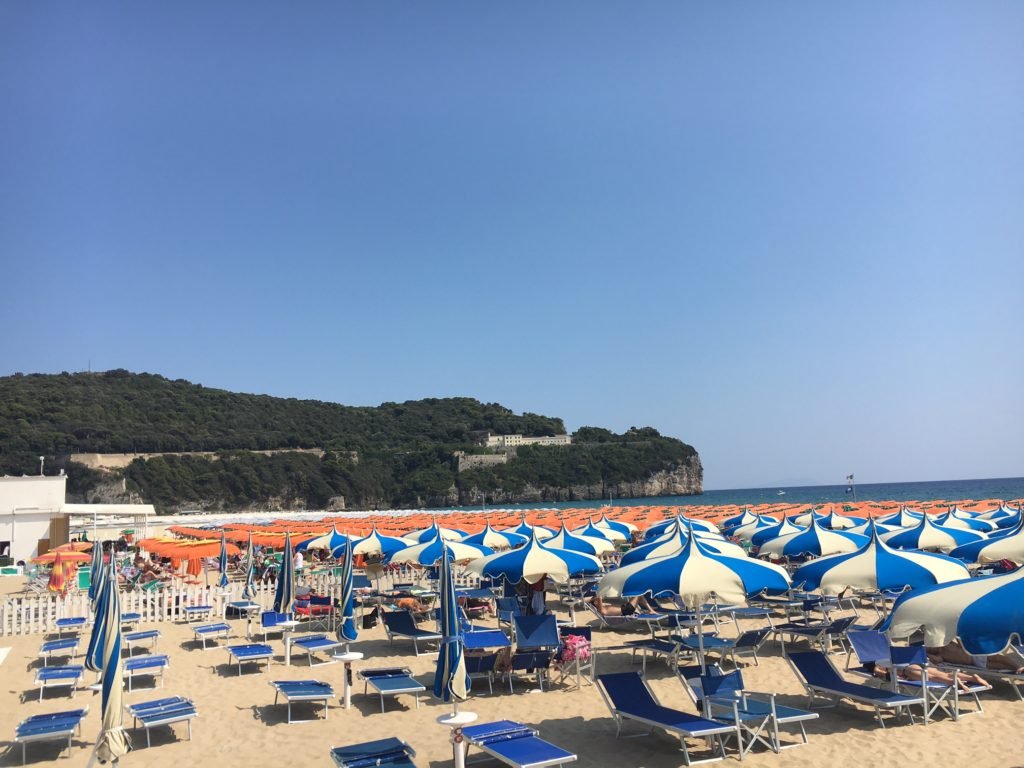 Italian beach umbrellas